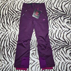 Mammut Nara HS waterproof ski snowboard insulated pants size womens 6 grape new